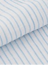 Chemise en Lin Rayée Grande Taille Bleu/Blanc